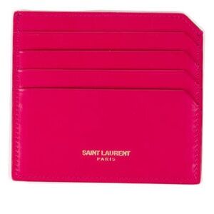 Saint Laurent Leather Card Holder